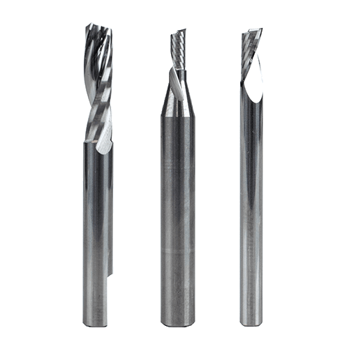 Variety of router bits to process solid boards