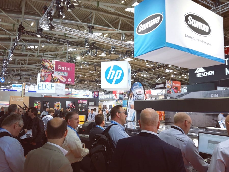Summa booth on Fespa 2019 tradeshow
